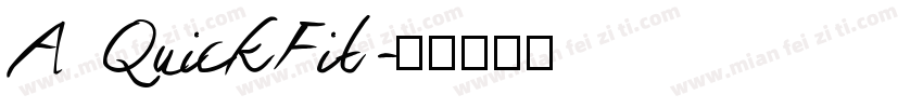 A QuickFit字体转换